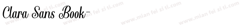 Clara Sans Book字体转换
